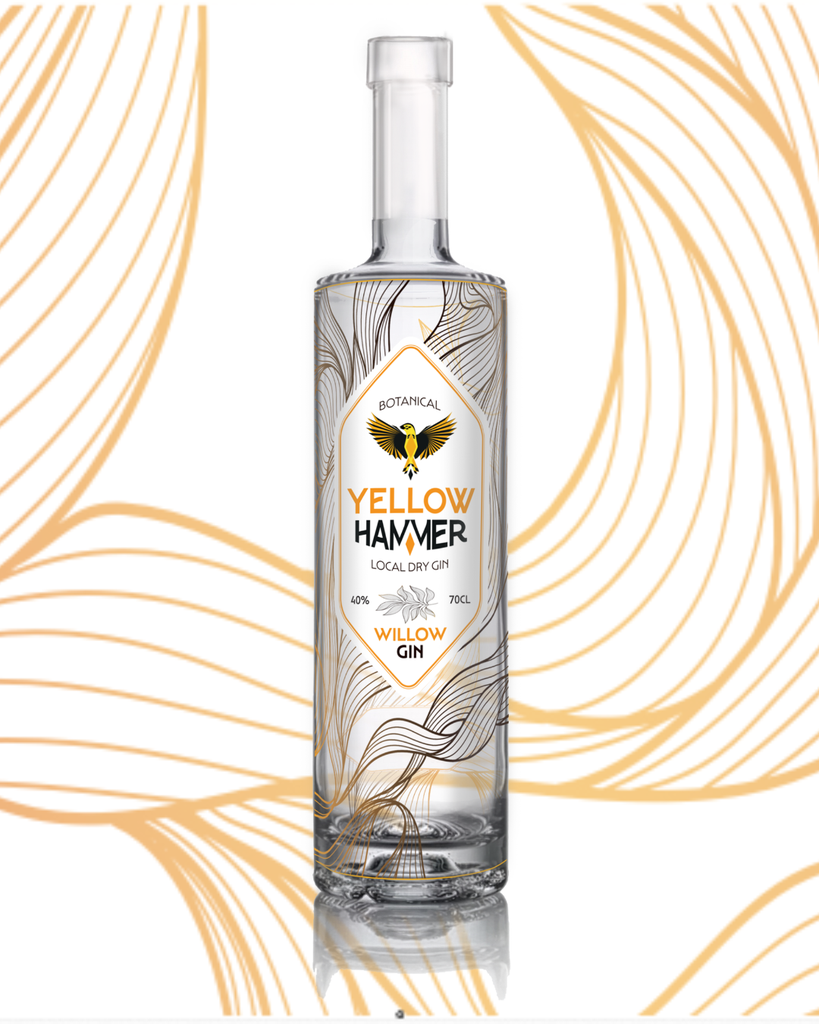 Yellowhammer gin fles  wave.webp
